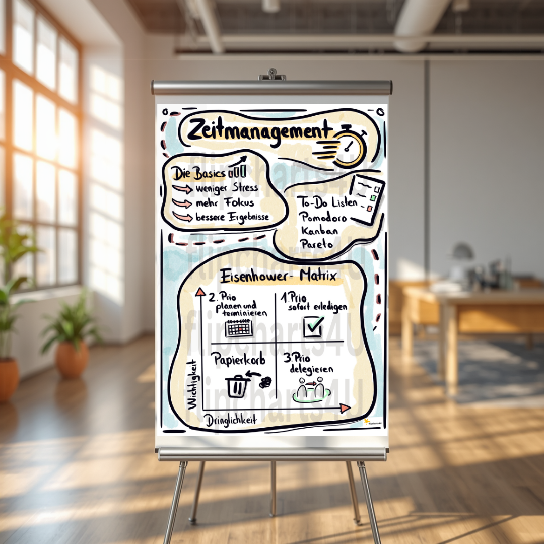 Flipchart "Zeitmanagement" inkl. Merkblatt