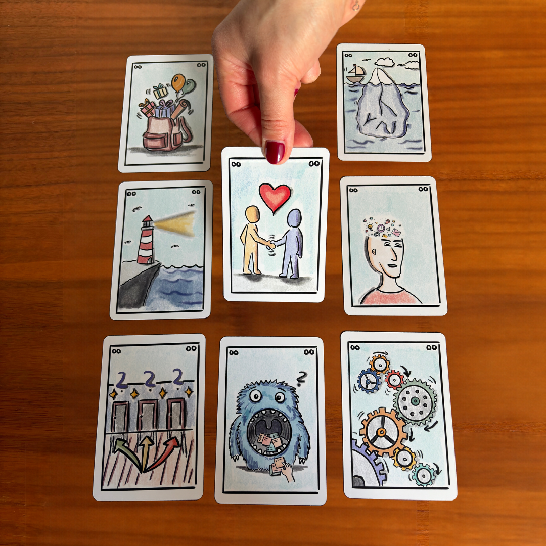 Denkbilder - Handillustrierte Bildkarten für Coachings & Workshops