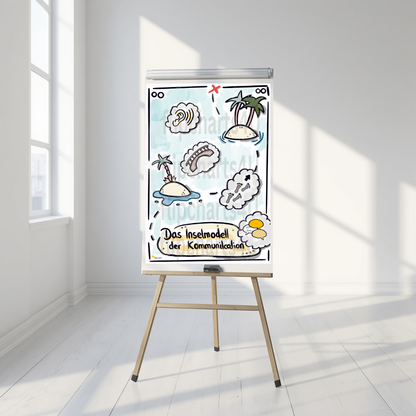 Flipchart “Inselmodell der Kommunikation” inkl. Merkblatt