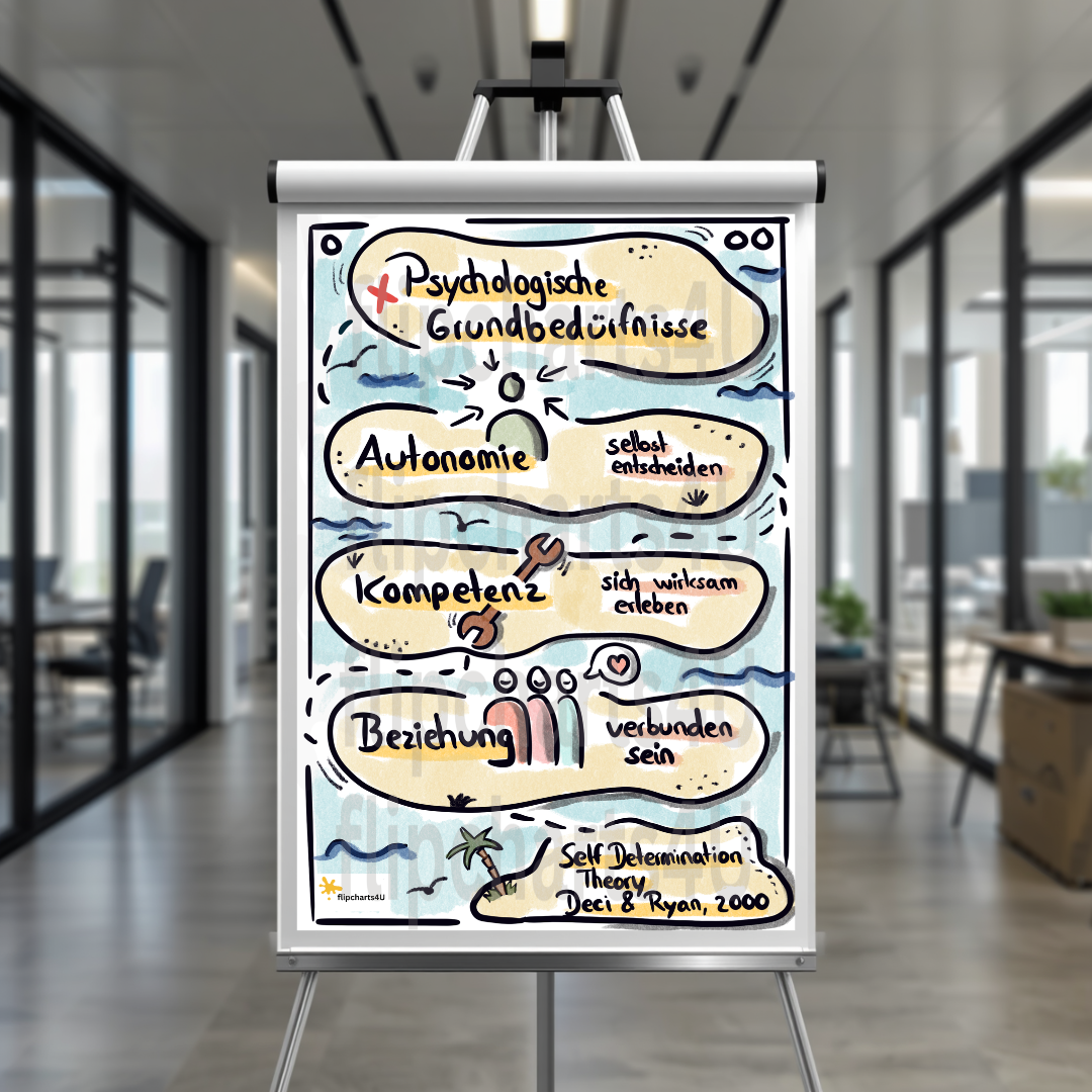 Flipchart “Selbstbestimmungstheorie / Psychologische Grundbedürfnisse" inkl. Merkblatt