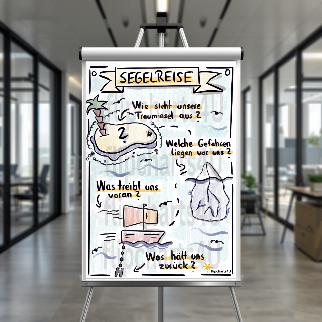 Flipchart "Segelreise"