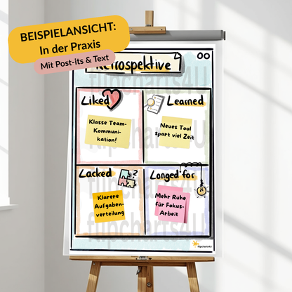 Flipchart “Retrospektive - 4L Methode” inkl. Merkblatt
