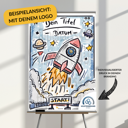 Flipchart "Willkommensrakete"