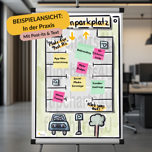 Flipchart "Ideenparkplatz“
