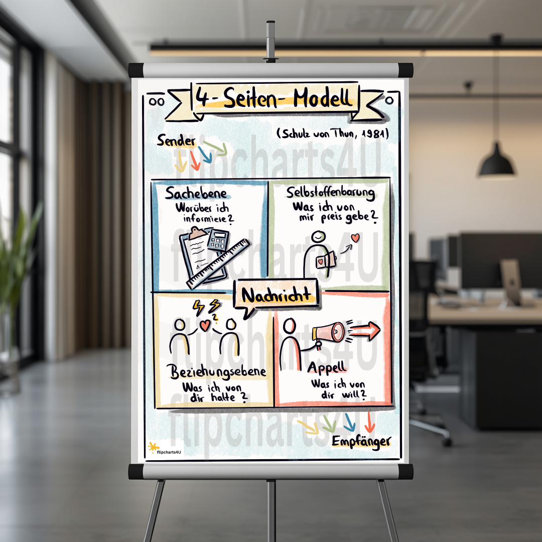 Flipchart “4-Seiten-Modell (Schulz von Thun)" inkl. Merkblatt