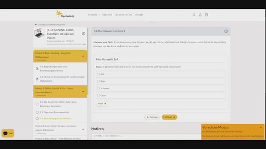 Flipchart Online-Kurs