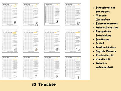 Tracker "Dein Jahr in Pixeln" (digitales Produkt) - Flipcharts4U